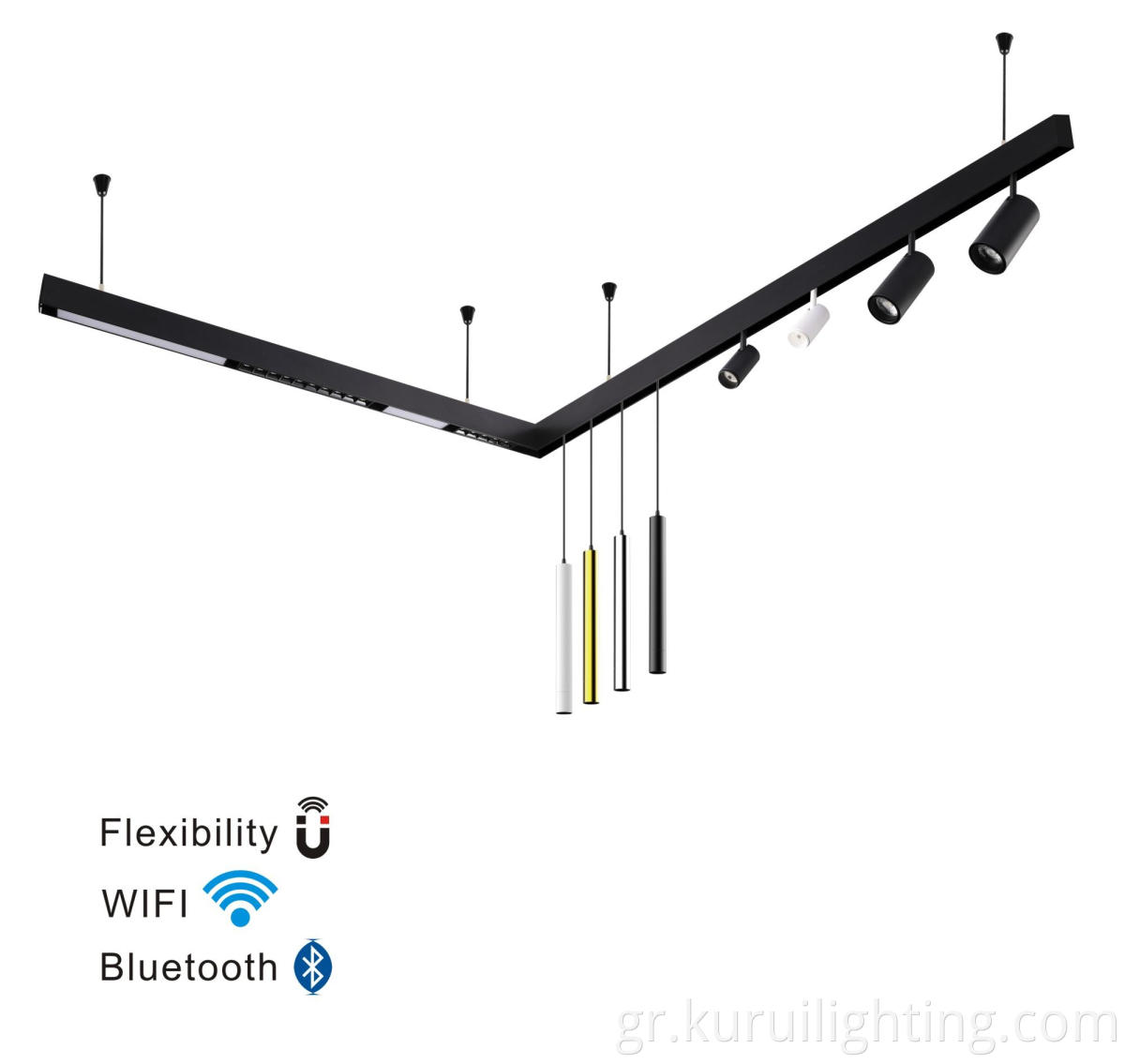 Wifi Bluetooth Chandelier Magnetic Track Light